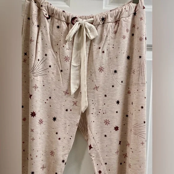 SOMA Women's Sunday Shooting Star Small LS Pajama Set Loungewear Celestial PJ - Picture 8 of 13